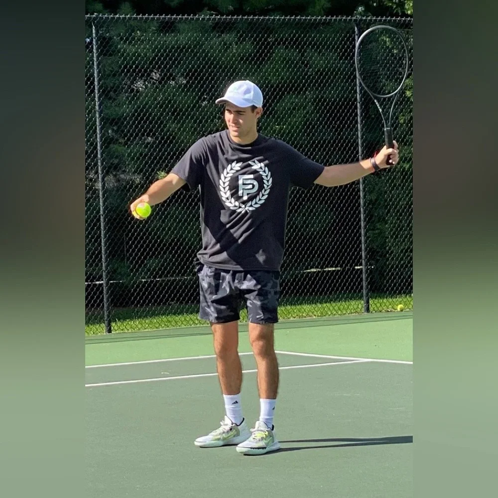 NWT Flint Park Tennis Pickleball Men's Advantage Short Lined Black Camo Pockets - Picture 12 of 12